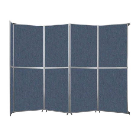 VERSARE Operable Wall Folding Room Divider 15'7" x 12'3" Ocean Fabric 1070415-2